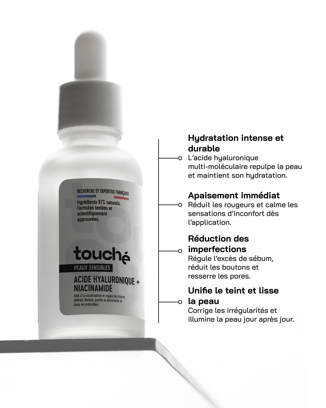 Acide Hyaluronique + Niacinamide [ Peaux Sensibles ] - Touché Skincare Lab