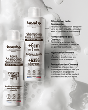 Pack shampooing et après-shampooing pousse et croissance - Touché Skincare Lab